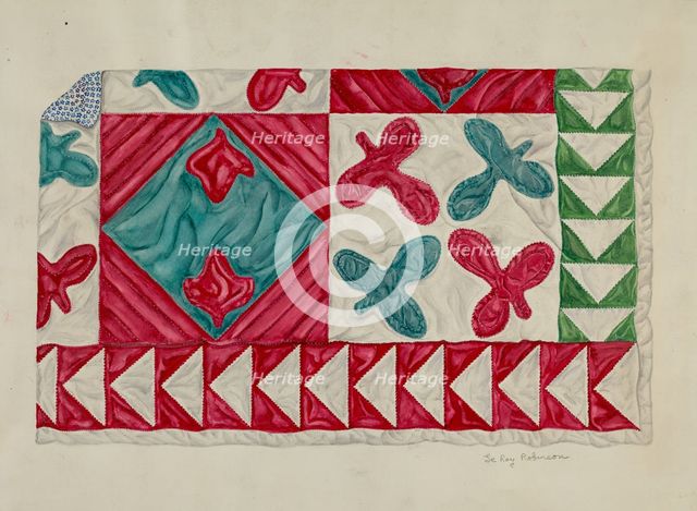 Quilt, c. 1938. Creator: LeRoy Robinson.