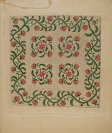 Quilt, c. 1938. Creator: Marian Curtis Foster