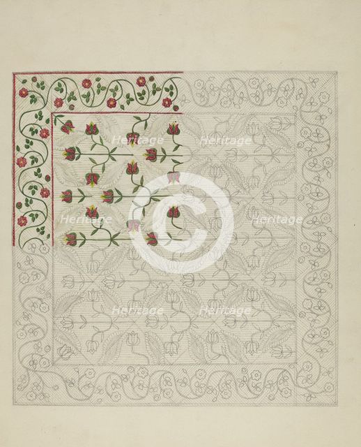 Quilt, c. 1939. Creator: Alice Cosgrove.
