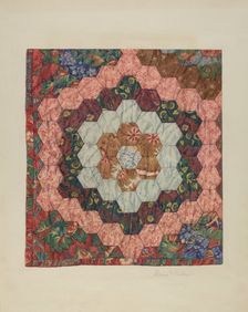Quilt, c. 1939. Creators: Carmel Wilson, Cora Parker