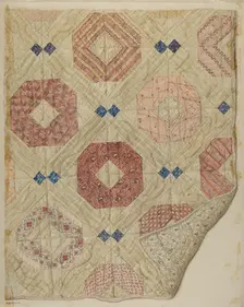 Quilt, c. 1931. Creator: Edith Magnette