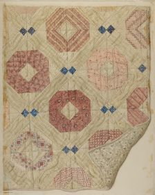 Quilt, c. 1931. Creator: Edith Magnette