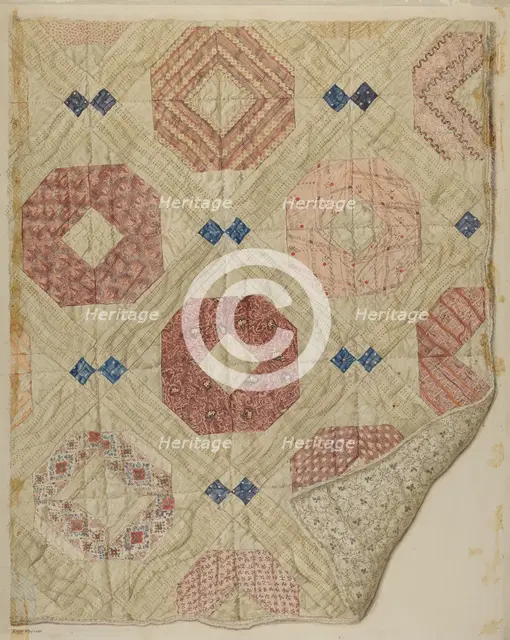Quilt, c. 1931. Creator: Edith Magnette.