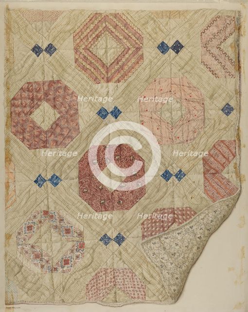 Quilt, c. 1931. Creator: Edith Magnette.