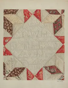 Quilt, c. 1940. Creator: George E. Rhone