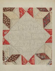 Quilt, c. 1940. Creator: George E. Rhone