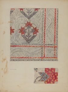 Quilt, c. 1941. Creator: Betty Jacob