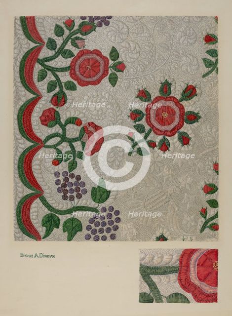 Quilt, c. 1941. Creator: Byron Dingman.