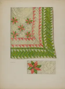 Quilt, c. 1941. Creator: Genevieve Jordan