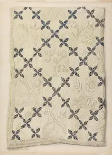 Quilt, c. 1942. Creator: Edith Magnette