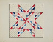 Quilt - "Eastern Star", c. 1940. Creator: Margaret Linsley
