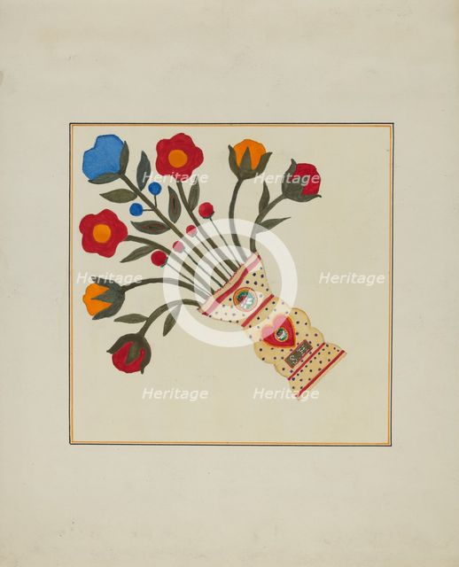 Quilt (One Square), c. 1936. Creator: Cornelius Christoffels.