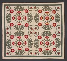 Quilt, late 1800s. Creator: Virginia E. Hicks