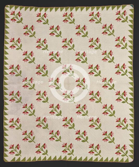 Quilt (Lily), about 1850. Creator: Unknown.