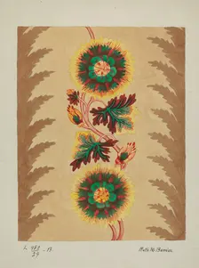 Quilt (Section), c. 1936. Creator: Ruth M Barnes