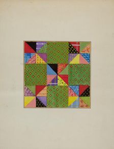 Quilt Section, c. 1940. Creator: Cornelius Christoffels
