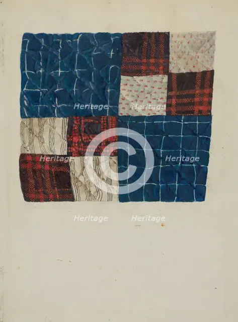 Quilt Square, 1935/1942. Creator: J Dilla.