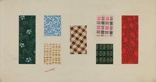 Quilt Patches, 1938. Creator: Charles Moss