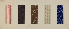 Quilt Patches, 1938. Creator: Charles Moss