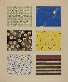 Quilt Patches, c. 1937. Creator: Dorothy Posten