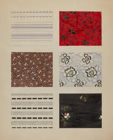 Quilt Patches, c. 1937. Creator: Dorothy Posten