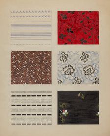 Quilt Patches, c. 1937. Creator: Dorothy Posten