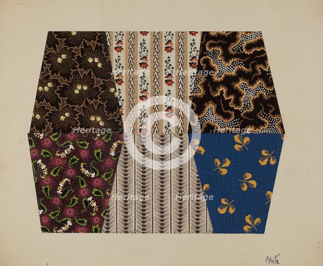 Quilt Patches, c. 1937. Creator: Edward White.