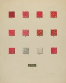 Quilt Patches, c. 1937. Creator: Francis Law Durand