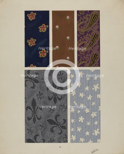 Quilt Patches, c. 1938. Creator: Edward White.