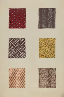 Quilt Patches, c. 1938. Creator: Katherine Hastings