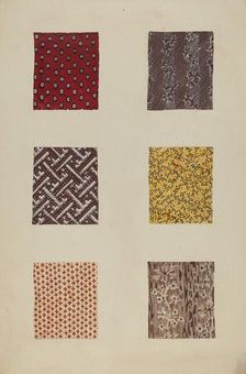 Quilt Patches, c. 1938. Creator: Katherine Hastings