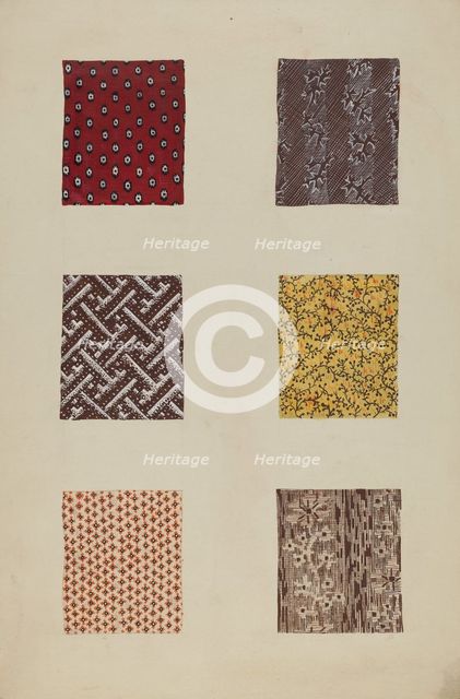 Quilt Patches, c. 1938. Creator: Katherine Hastings.