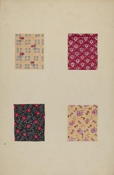 Quilt Patches, c. 1938. Creator: Katherine Hastings