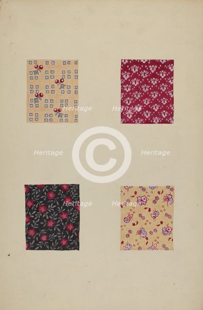 Quilt Patches, c. 1938. Creator: Katherine Hastings.