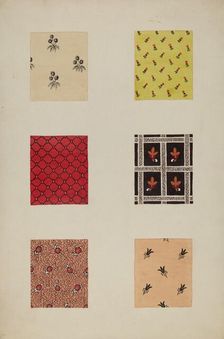 Quilt Patches, c. 1938. Creator: Katherine Hastings