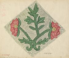 Quilt Pattern, 1935/1942. Creator: Ralph N. Morgan