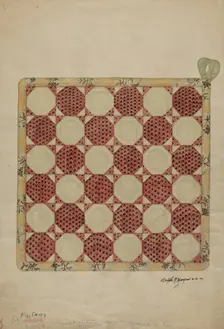 Quilt Pattern Square, 1941. Creator: Ralph N. Morgan