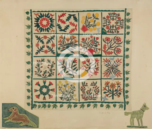 Quilt Top, 1935/1942. Creator: Suzanne Roy.