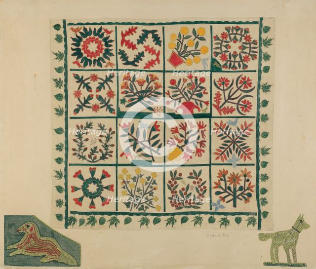 Quilt Top, 1935/1942. Creator: Suzanne Roy.