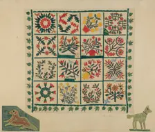 Quilt Top, 1935/1942. Creator: Suzanne Roy