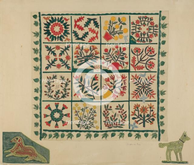 Quilt Top, 1935/1942. Creator: Suzanne Roy.