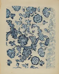 Quilted Bedspread, c. 1936. Creator: Irene Schaefer
