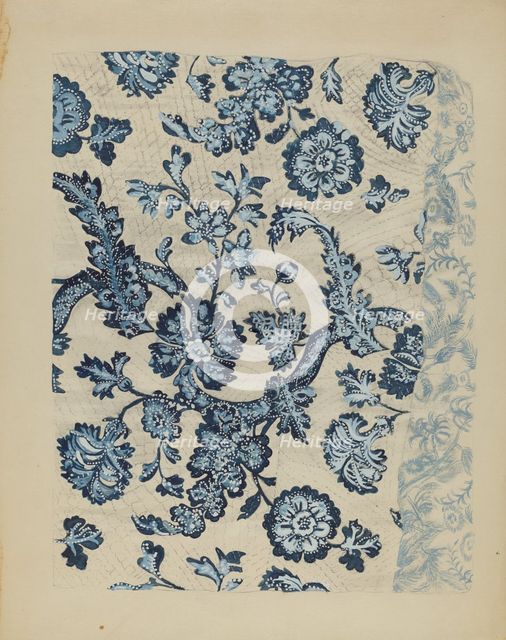 Quilted Bedspread, c. 1936. Creator: Irene Schaefer.