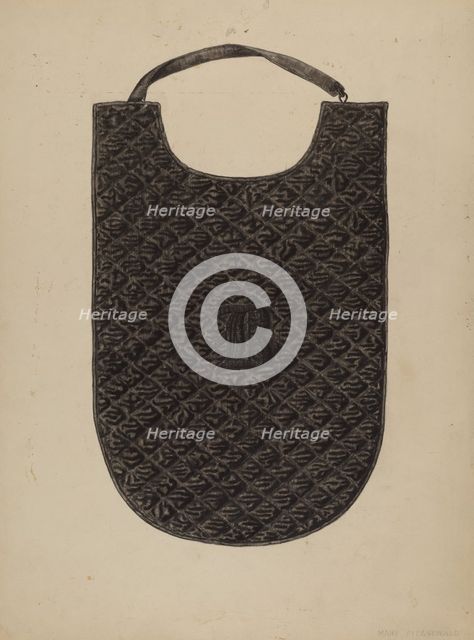 Quilted Chest Protection, c. 1940. Creator: Mary Fitzgerald.