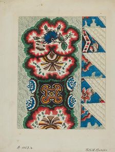 Quilted Coverlet, c. 1936. Creator: Ruth M Barnes