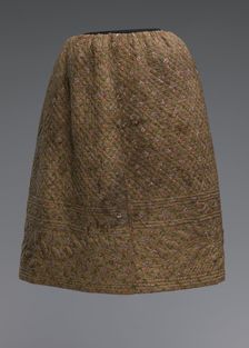 Quilted petticoat, 1830s-1840s; repurposed 1890s. Creator: Unknown