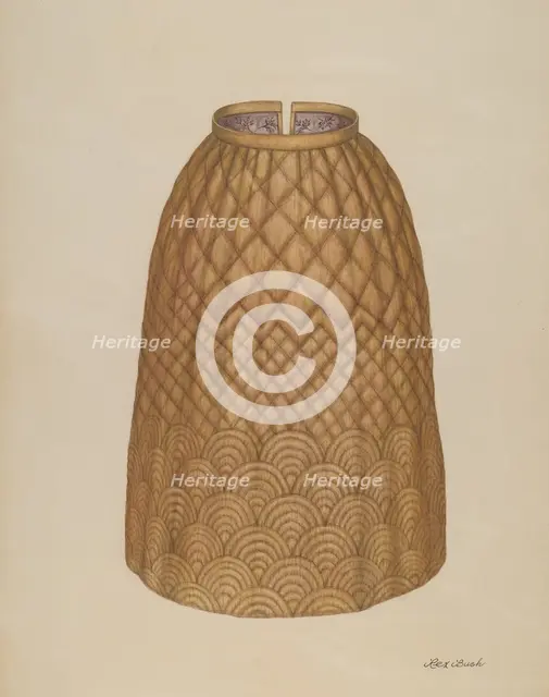 Quilted Petticoat, c. 1938. Creator: Rex F Bush.