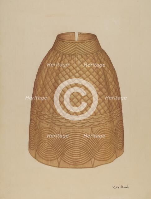 Quilted Petticoat, c. 1938. Creator: Rex F Bush.