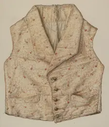Quilted Silk Vest, c. 1942. Creator: Clarence Secor