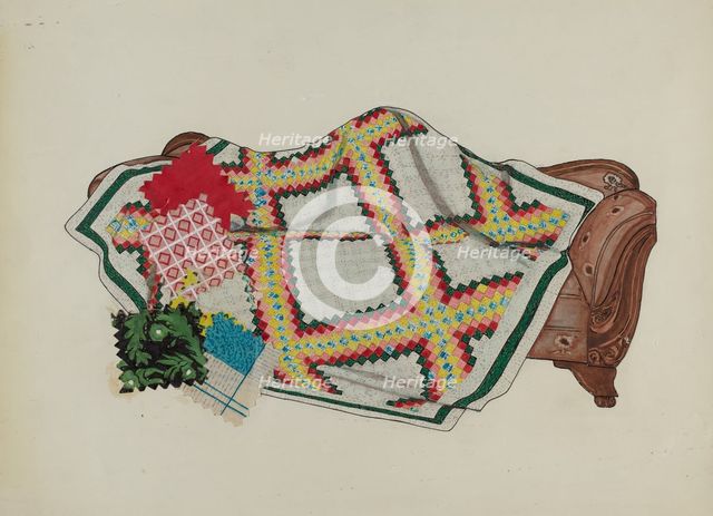 Quilts - Pieced, 1935/1942. Creator: Unknown.
